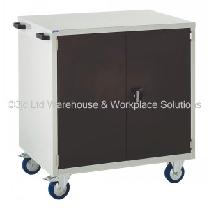 Euroslide Storage Cabinet Mobile 2 Door Cupboard